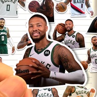 Damian Lillard Sticker HD Waterproof Basketball Athlete Damian Lillard Decorative Painting Sticker P