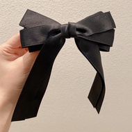 Korean Oversized Bow Ribbon Hair Clip Elegant Women Big Bow Hairpin Hair Accessories 2023