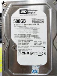WD 500G 3.5吋 WD5000AAKS-32V1A0 良品 灌系統 資料備份的最愛 NO.527