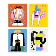 Modern Pop Art Collage Style Canvas Print  Ins Style Decor For Living Room Dining Room Kids Room  Fr