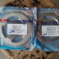 Sprocket Spoket RKM RK-M 428 Belakang Rear Honda EX5 Ex 5 Wave 100 100r 33 34 35 36 37 38 39 33T 34T