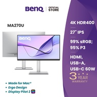 BenQ MA270U 27นิ้ว 4K 95% DCI-P3 Monitor for Macbook (จอภาพสำหรับ Mac) 27 นิ้ว One