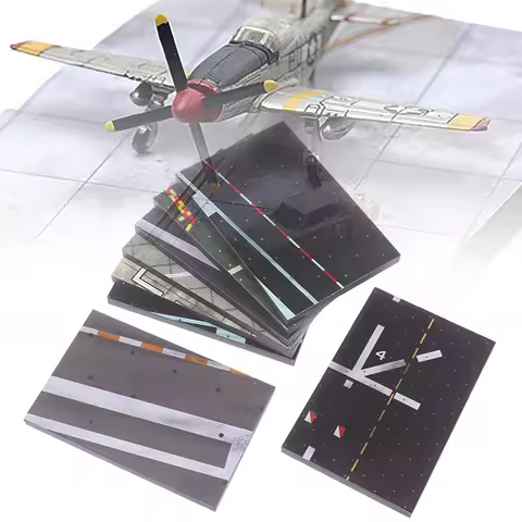 1Pcs Static Airport Runway Platform Deck Model Sand Table Aircraft Runway Apron Scene Miniature Land