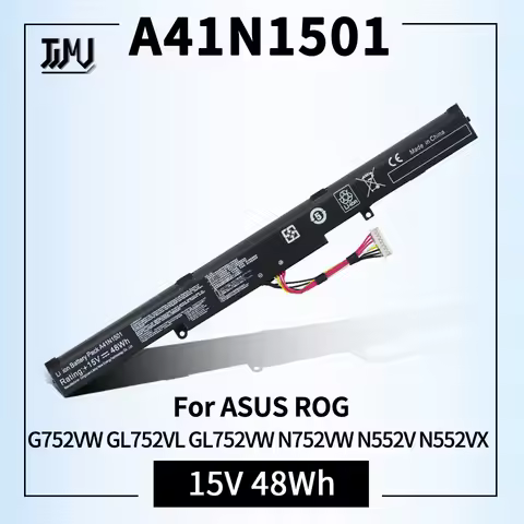 A41N1501 Battery 15V 48Wh Replacement for ASUS ROG G752VW GL752VL GL752VW N752VW N552V N552VX N752V 