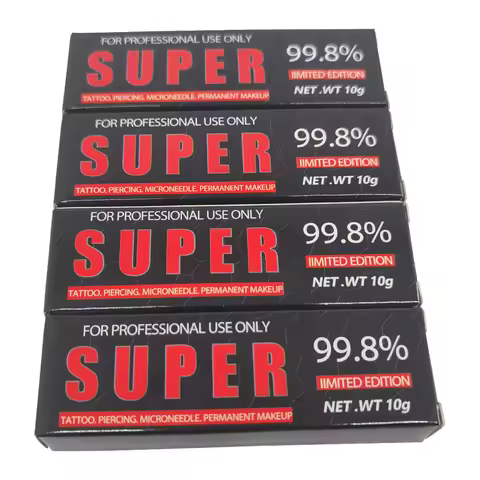 New 99.8% Black Super Tattoo Cream 10g Before Permanent Makeup Microblading Eyebrow Lips Auxiliary C