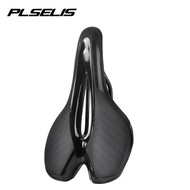 PLSELIS Bicycle Seat Cushion with Two-Color Tail Light Seat Cushion/USD Charging Hollow Seat Bag Nig