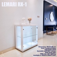 LEMARI FOOD DISPLAY MAKANAN SHOWCASE ETALASE KECIL MINI JUALAN LAMPU