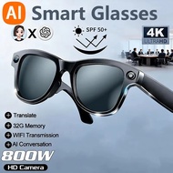 8MP Recording Cam Sunglasses While 4K Wifi Wireless Transmission AI Smart Glasses Translating Stabil