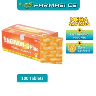 Enervon-C Plus Vitamin C + B Complex 100 Tablets (BOX) EXP:07/2027 [ Enervon C, EnervonC, Vit c 500m