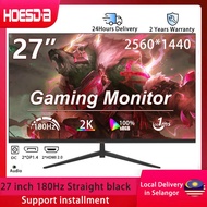 Hoesd.a 27inch 2.5K 180Hz Gaming Monitor 2560*1440P QHD 350cm/d2 Gaming Display DP HDMI Desktop Ultr