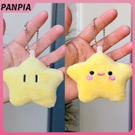 PANPIA Plush Star Keychains Cute Smiling Star Keyrings Girls Sweet Car Keychains Star Doll Keychains