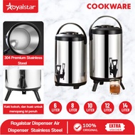 TERMOS Royalstar Water Dispenser Milk Tea Stainless Steel Thermos Large 6L/8L/10L/12L/14L