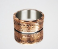 烏干達硬幣戒指 2 先令 1987 年男士硬幣戒指 女士硬幣戒指