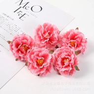 1pc Peony Artifical Flower Rose 6.5cm Wedding Home Decoration DIY Handmade Garland Material Silk Flo