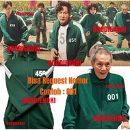 KOREAN SQUID GAME JACKET ZIPPER MOVIE CAN REQ NUMBER KDRAMA DRAKOR KPOP FLEECE M-XXL