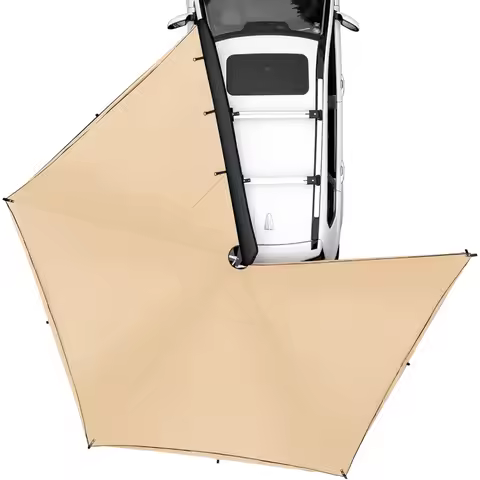 270° Freestanding SUV and Truck Awning, Driver Side Waterproof Shelter with UV50+ Protection