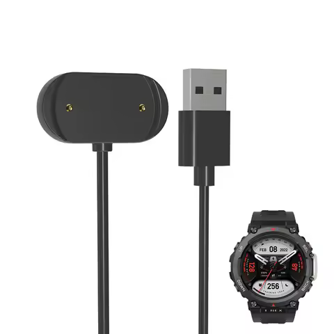 Smartwatch Dock Charger Adapter USB Charging Cable for Amazfit T-Rex 2/Ultra/Trex Pro Smart Watch Ch