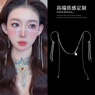 Year Tears Makeup Rhinestone Face Chain Female Atmosphere Tassel Mystery Hanging Ear Face Chain