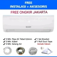 sale AC SHARP 1/2 PK AH-A5UCY R-32 FREE PASANG DAN ACESORIS