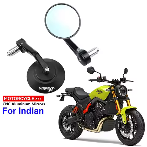For Indian FTR 1200 S FTR1200 Carbon / Rally Chief VINTAGE Scout Motorcycle Bar End Mirrors Retro Ha