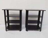 LeQu Small Side 3 tier Bed Table/Nightstand/Bedside Table
