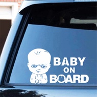 QUALITY BABY BOSS STICKER CUTTING CAR WINDSHIELD ON BOARD BABY BOSS STICKER