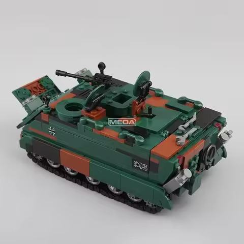 WW2 German M113 Armored Transport Vehicle Building Blocks Leopard 2A6 Tank Bricks Model DIY Military