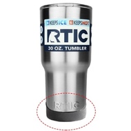 RTIC stainless steel large capacity tumbler 30oz 900ml exclusive bottom silicone packing