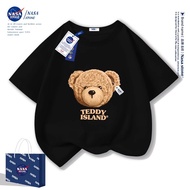 Short Sleeve T-shirt na may disenyo ng bear para sa batang lalaki. Bagong modelo para sa taong 2025 