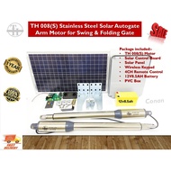 TH 008(S) Solar Autogate System Arm Motor for Swing &amp; Folding Gate (Full Set)