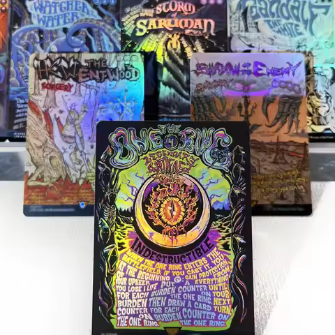 LTR LTC FOIL3--001 Tcg proxy magical cards The One Ring Dawn of a New Age Shadow of the Enemy Orcish