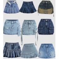 [2hand] jean skirt, denim skirt, vintage skirt