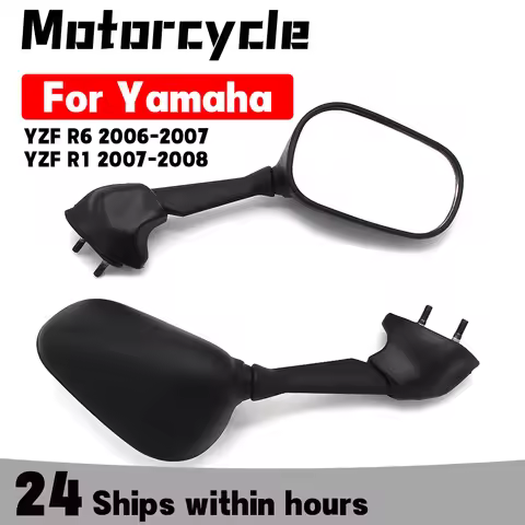 Motorcycle Side Mirror View Mirror For Yamaha YZF R6 YZF R1 2006-2008 2C0-26290-00 2C0-26280-00 4C8-