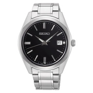 Seiko 3 Hands Date Quartz in Black Dial Stainless Steel Bracelet Men Watch SUR311P1