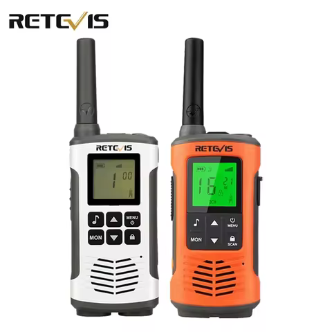 Retevis RT45P IP67 Waterproof Walkie Talkie 2pcs Rechargeable 2-way Radio Receiver PMR446 License Fr