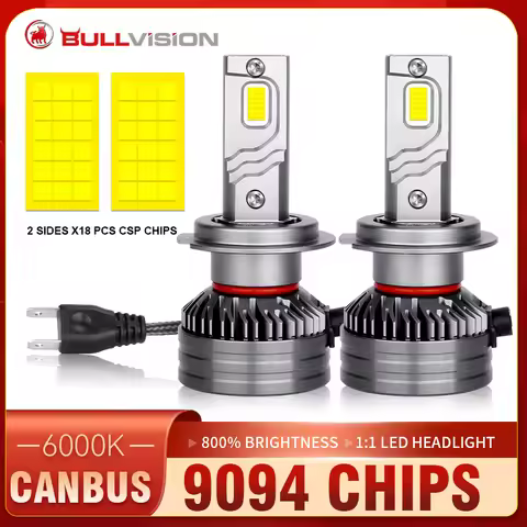 H4 H7 H11 LED CANbus K5C K6C 36PCS CSP H1 H8 H9 9005 9006 HB3 HB4 9012 HIR2 Car Headlight Turbo Auto