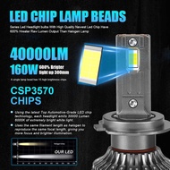 2pcs H4 Headlight H7 LED 40000Lm H11 H1 9005 Hb3 9006 Hb4 9012 Hir2 Small