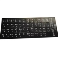 Sticker Keyboard Thai / English แบบ3M สติกเกอร์ ภาษาไทย-อังกฤษสำหรับติดคีย์บอร์ด ( Black)