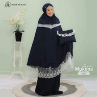 MX172 - Mukena Renda ArRafi peralatan sholat rayon warna-warni mukenah