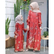 baju gamis wanita andin maxi dress pesta motif bunga fashion muslim