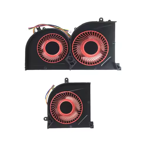 GPU CPU Cooling Fan Replacement for MSi GS63 GS63VR GS73VR MS-16K3 MS-17B1 MS-17B2 BS5005HS-U2F1 BS5