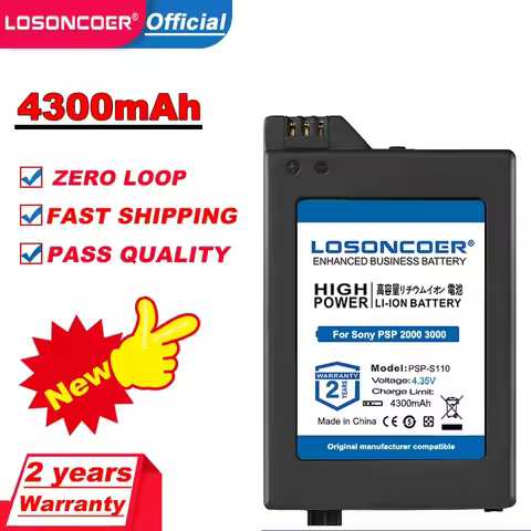 4300mAh PSP-S110 Battery For Sony PSP 2000 PSP 3000 PSP2000 PSP3000 Battery PSP-2000,PSP-3000,PSP-30