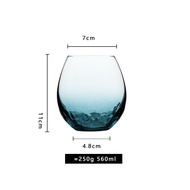 European Style Crystal Wine Glasses Ice Crack Red Wine Cup High Foot Champagne Glass Wine Glasses Co