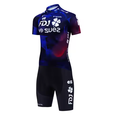 FDJ Mountain Bike Accessories Men Cycling Shorts Man Mtb Bicycle Clothing Men's Sportswear Set Team 