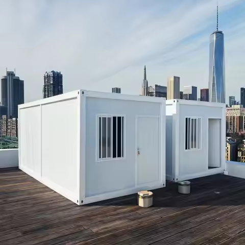 Customize 74 M2 3 Bedrooms Prefab Foldable Shipping House Opvouwbaar Home 40Ft Expandable Container 