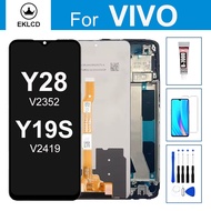 6.68" Display For VIVO Y19S Y28 4G 5G V2419 V2352 LCD Touch Screen Digitizer Assembly With Frame Par