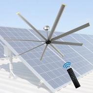 Solar Powered Greenhouse Factory Big Ass DC Fan HVLS Industrial Cooling Fan 10ft Aluminum HVLS Wareh