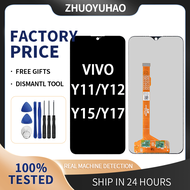 ALLPARTS 6.35 720X1544 IPS จอแสดงผลแบบ Skrin LCD สำหรับ VIVO Y11 Y12 Y15 Y17 Y3 Y3S แอลซีดีอ่านพิกัด