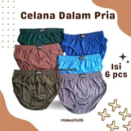 DL4 6pcs Celana Dalam Pria Lusinan Edgina CD Laki Laki Dewasa Remaja