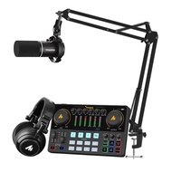 Maono AME2+PD200XS Sound Card Dynamic Microphone Kit for Recording,Live Streaming